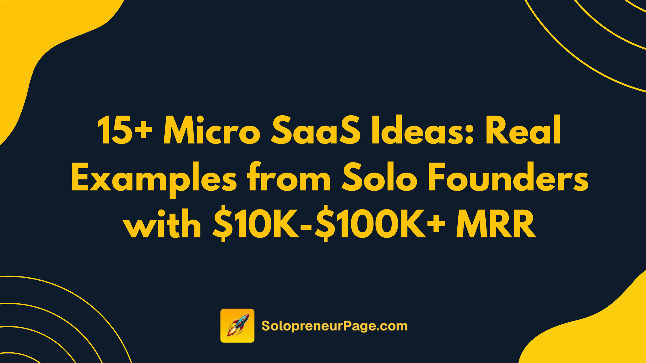 15+ Micro SaaS Ideas with Real Revenue Numbers (2026) | Solo Founder ...